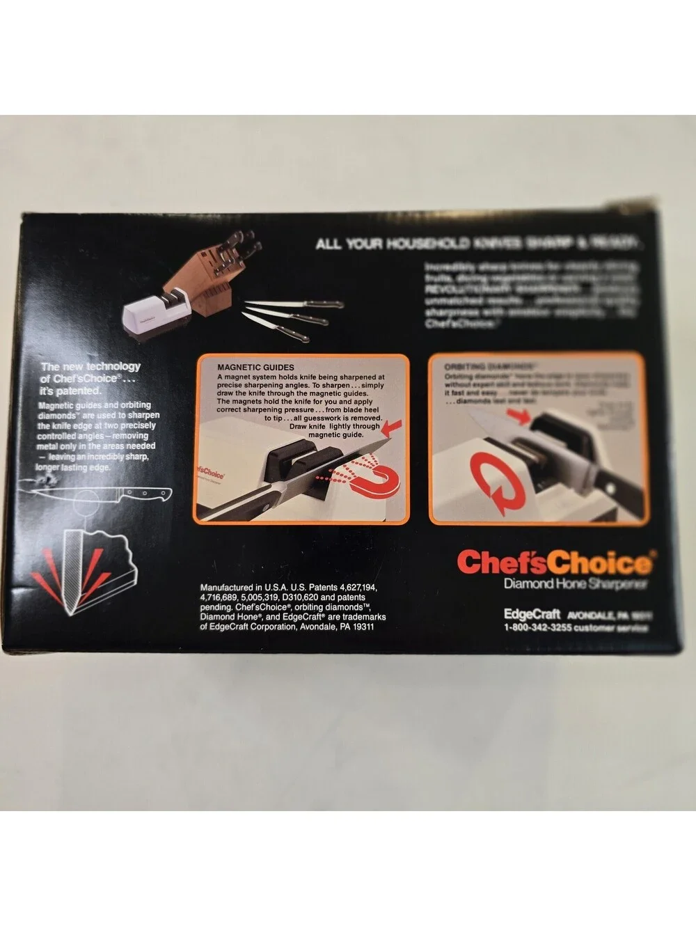 Chefs Choice Diamond Hone Electric Knife Sharpener Model Platinum Edition New